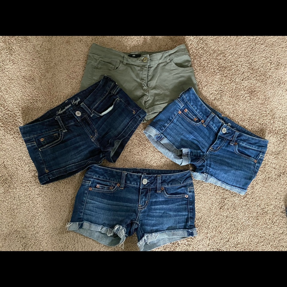 SPRING BREAK SHORTS! 4 pair of AE/H&M shorts